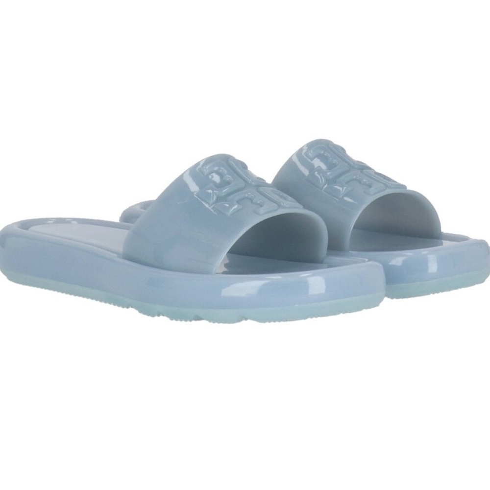Tory Burch Blue Bubble jelly slides Sz 7